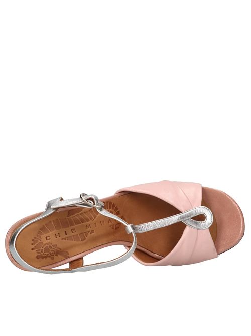 Sandali in pelle CHIE MIHARA | BIAGIO SOFTYROSA-ARGENTO